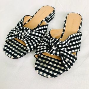 Banana Republic Gingham Slides